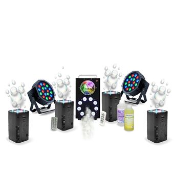 10 JEUX DE LUMIERE + MACHINE à FUMEE + PORTIQUE DJ LIGHT 3M idéal