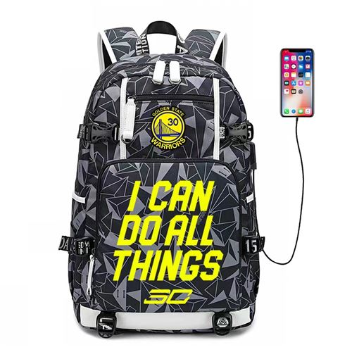 Sac à Dos NBA Curry pour Garçon (SD3399) 30*15*47 cm Gris
