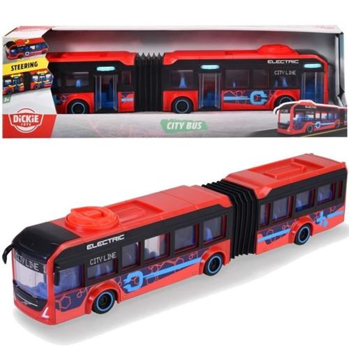 Jouet Bus Articulé Volvo Dickie Toys 40 Cm Rouge Pour Enfant