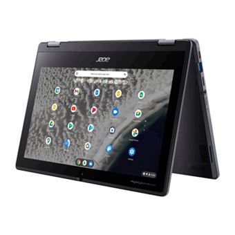 Acer Chromebook Spin 511 R753TN - Conception inclinable - Intel Celeron - N4500 / 1.1 GHz - Chrome OS - UHD Graphics - 4 Go RAM - 32 Go eMMC - 11.6" IPS écran tactile 1366 x 768 (HD) - Wi-Fi 6 - schiste noir - clavier : Suisse Allemand