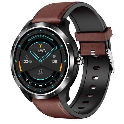 GENERIQUE - Montre Connectée X3 - Bluetooth - Cuir - Noir - Image 2
