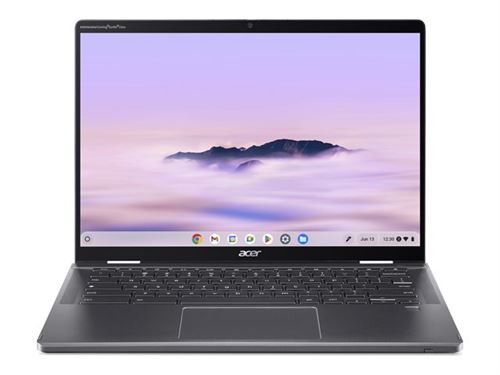 Acer Chromebook Plus Enterprise Spin 714 CPE794-1N - Conception inclinable - Intel Core Ultra 5 - 125U / jusqu'à 4.3 GHz - Chrome OS - Intel Graphics - 8 Go RAM - 256 Go SSD - 14" IPS écran tactile 1920 x 1200 - Wi-Fi 6E - gris acier - clavier : França