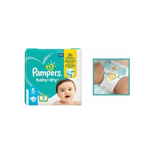 Pampers Couches baby-dry taille 5 Junior, 11-16 kg 8006540715505 bei   günstig kaufen