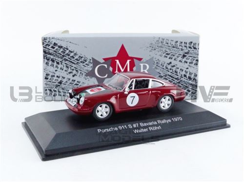 Voiture Miniature de Collection CMR 1-43 - PORSCHE 911 S - Rallye Bavaria 1970 - Red - WRC014