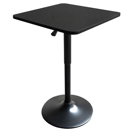 Non Communiqué Noir Table De Bar Carrée E Luke