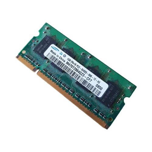 Barrette Mémoire 1Go Ram Ddr2 Samsung M470T2864Qz3-Cf7 So-Dimm Pc2-6400S