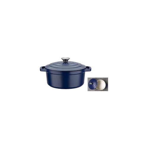 GSW - Blue Magic - Marmite - Ø 24 cm - Fonte d'acier - Bleu - Tous feux dont induction
