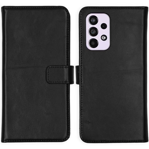 Étui de téléphone portefeuilen cuir véritabSamsung Galaxy A33 - Noir Selencia