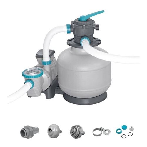 Pompe filtrante à sable Bestway 11 355 L/h 6 positions préfiltre