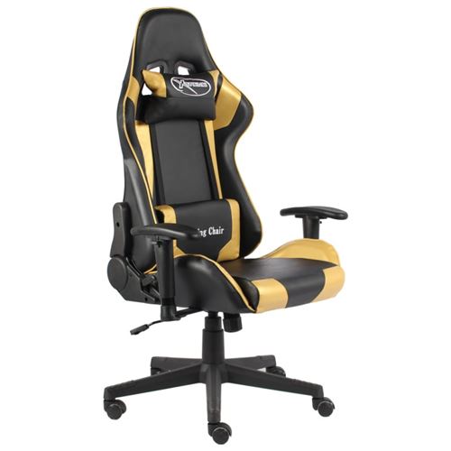 Vidaxl chaise de jeu pivotante dor&eacute; pvc 20492