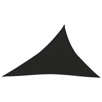 vidaXL Voile d'ombrage 160 g-m² Noir 4x5x6,8 m PEHD - 1