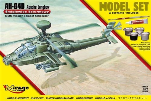 Ah-64d Apache Longbow (model Set) - 1:72e - Mirage Hobby