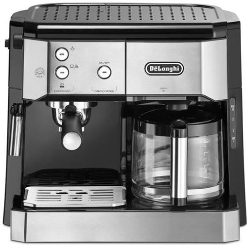 Combiné expresso cafetière Delonghi BCO 421.S 1750 W Noir et Argent