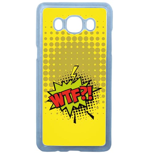 Coque Wtf Fond Jaune Compatible Samsung Galaxy J3 2016 Transparent