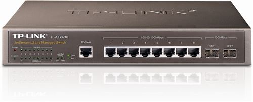 TP-LINK JetStream TL-SG3210 - switch - 8 poorten - Beheerd - rack-uitvoering