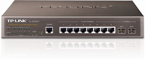 TP-LINK JetStream TL-SG3210 - commutateur - 8 ports - Géré - Montable sur rack