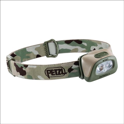Petzl Tactikka + Camouflage E089EA01 - Lampe Frontale Polyvalente 350 Lumens