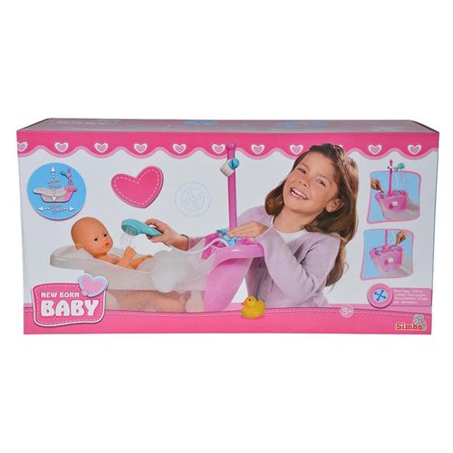 Simba Toys 105560054 New Born bain de bébé avec fonction de pompe