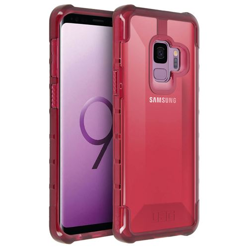UAG Plyo Series Crimson - Achterzijde behuizing voor mobiele telefoon - rood, transparant - voor Samsung Galaxy S9