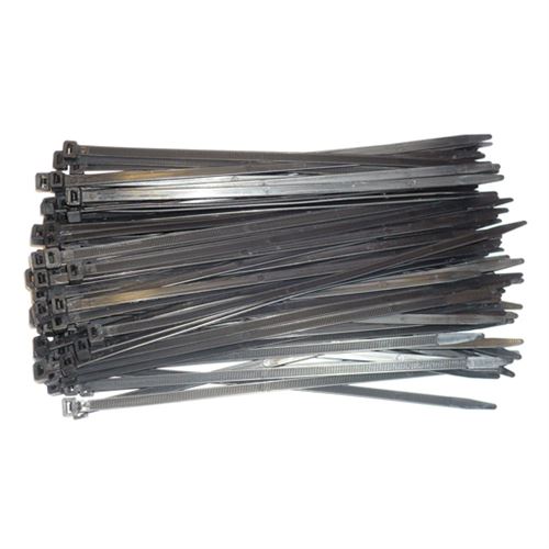 Attache cables rilsan 280 x 7.6 noirs - 100 colliers plastiques - Oc-pro