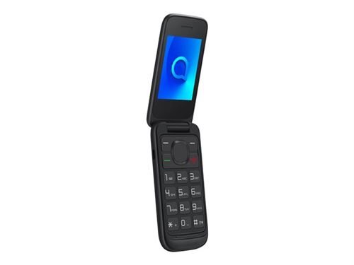 Alcatel 2053 - Mobiele telefoon - dual-SIM - 4 MB - microSD slot - 320 x 240 pixels - TFT - RAM 4 MB - 0,3 MP - vulkaanzwart