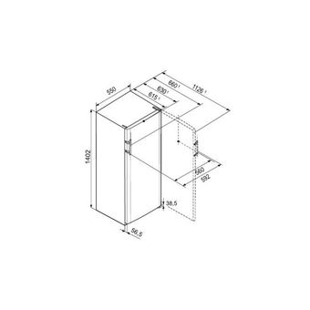 Refrigerateur congelateur en haut Thomson GTD7876DS