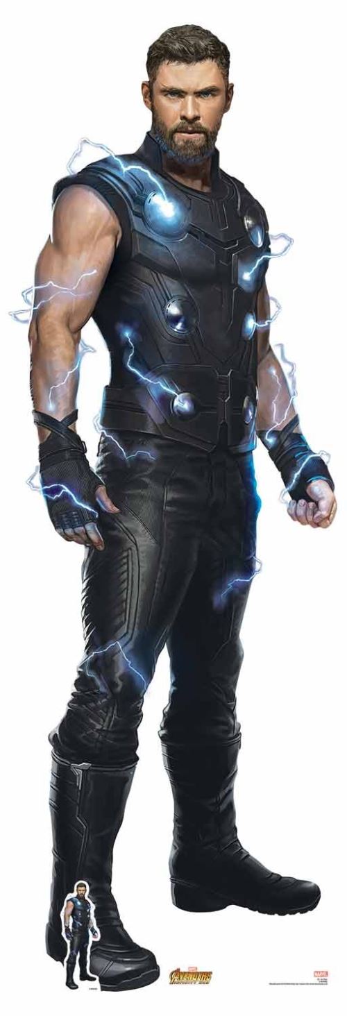 Star Cutouts – Silhouette en carton grandeur nature officielle de Thor (Chris Hemsworth) dans le film Avengers : Infinity War