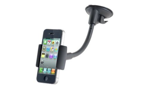 DLH - Support pour voiture pour téléphone portable, lecteur numérique, navigateur - noir