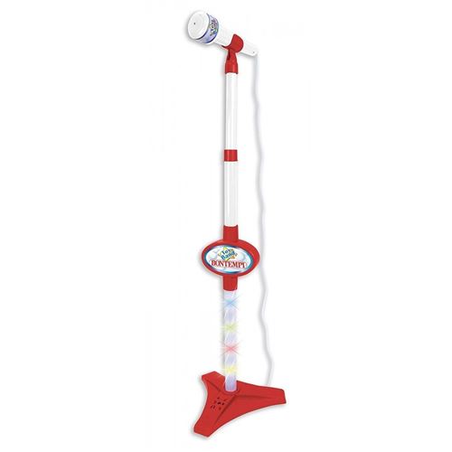 Bontempi microphone avec effet de lumière 41 cm blanc