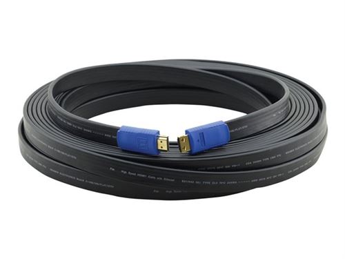 Kramer C-HM/HM/FLAT/ETH Series C-HM/HM/FLAT/ETH-25 - HDMI avec câble Ethernet - 7.6 m