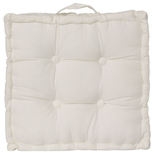 Coussin de sol - 40 x 40 cm Ivoire