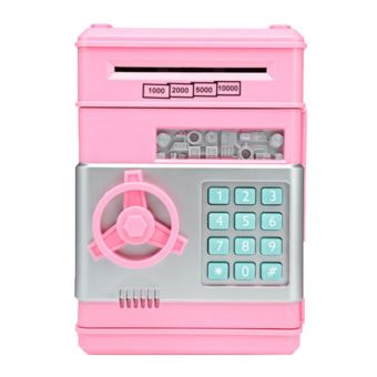 Enfants Coffre-fort Guichet automatique électronique Piggy Banques Boîte d' épargne d'argent Mot de passe ATM Banque Jouets Cadeaux d'anniversaire