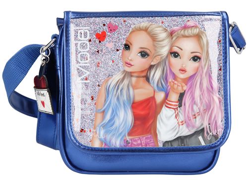 Top Model sac à bandoulière Love Letters 23 x 20 cm polyester bleu