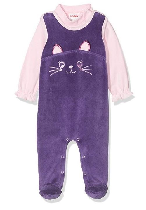 Playshoes pyjama bébé fille rose/violet pour chat