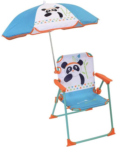 Chaise pliante enfant avec parasol - Panda