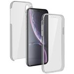 Coque iPhone XR Protection 360° Silicone + Polycarbonate Avizar Transparent