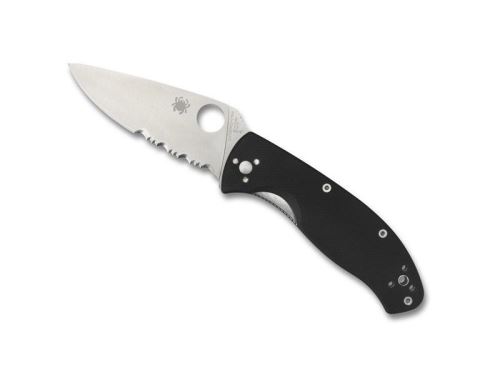 Spyderco - c122gps - couteau spyderco tenacious lame semi-dentee