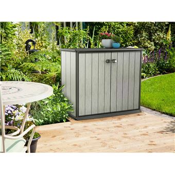 Armoire De Jardin Basse En Resine Brossium 1000 L Keter