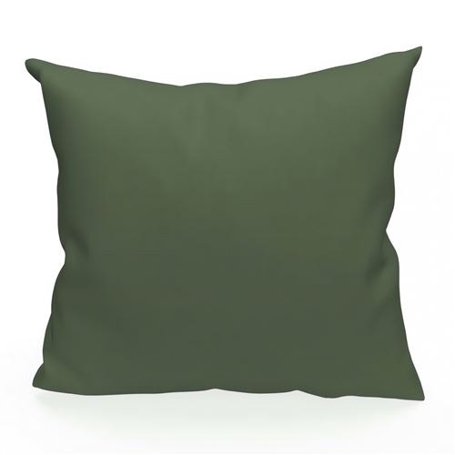 Coussin en coton 60x60 cm PANAMA vert par Soleil d'Ocre