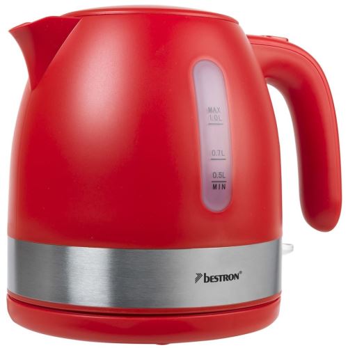 Bestron Bouilloire électrique 2150 W 1 L Rouge AWK1000R