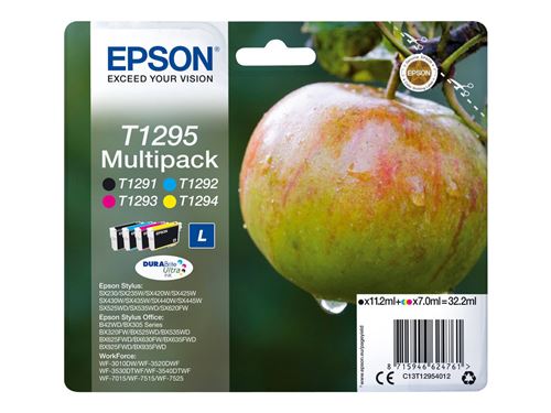 Epson T1295 Multipack - pack de 4 - taille L - noir, jaune, cyan, magenta - originale - cartouche d'encre
