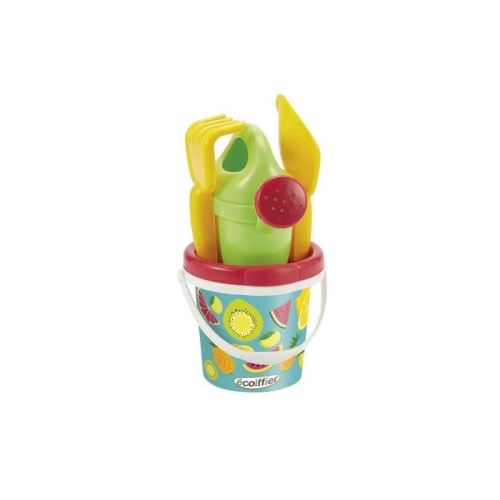 ECOIFFIER SUMMER Seau Garni Décor Fruits 12 cm