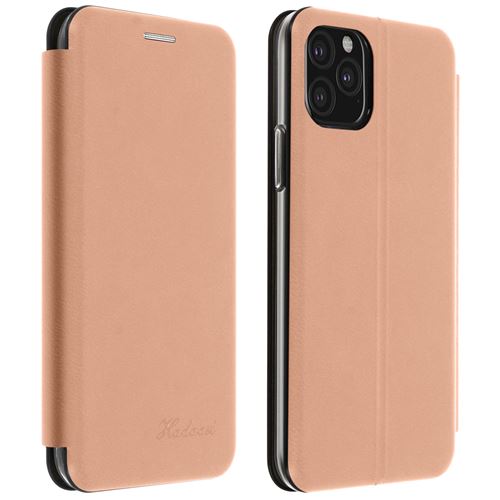 Étui pour iPhone 11 Pro Cuir Texturé Porte-carte Support Vidéo champagne