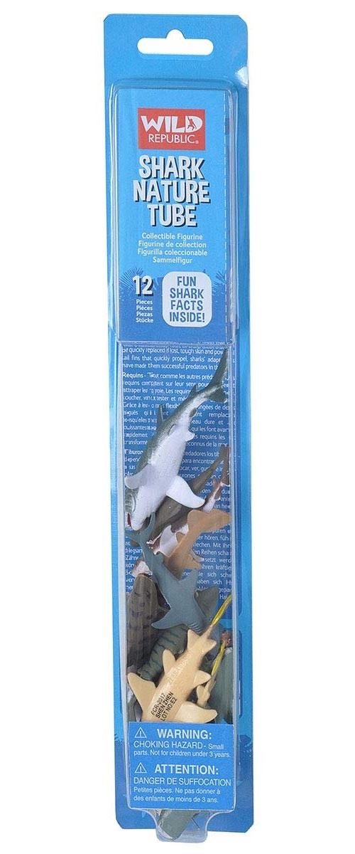 Wild Republic Nature Tube: Haaien 12 pièces multicolore