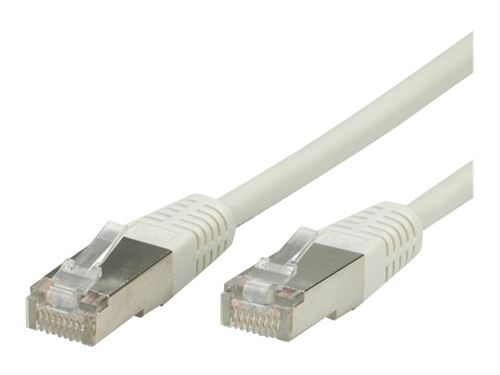 VALUE - Verbindingskabel - RJ-45 (M) naar RJ-45 (M) - 3 m - FTP - CAT 5e - gevormd - grijs