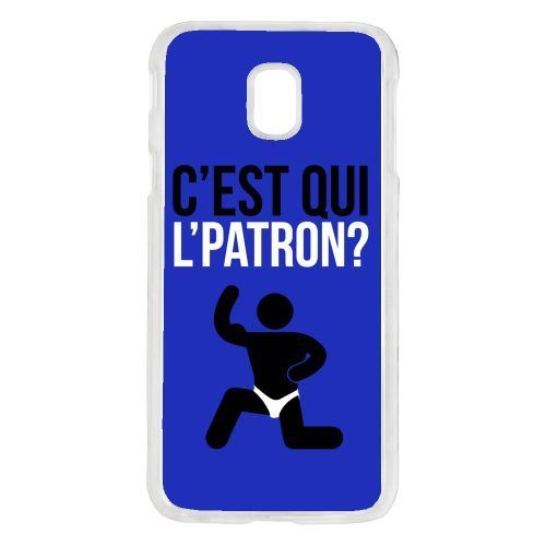 Coque c est qui l patron 3 compatible galaxy j7 2017 transparent