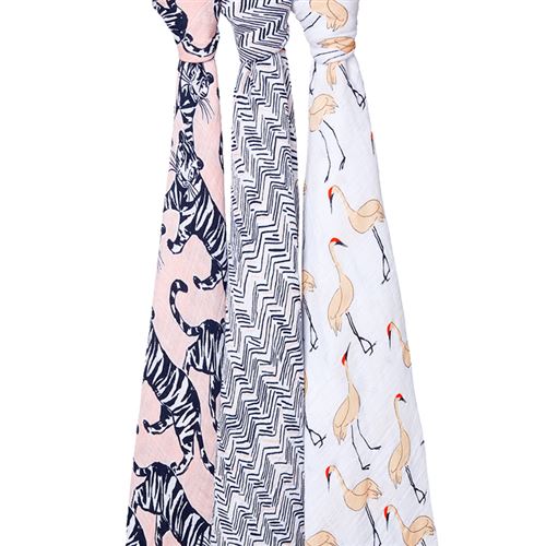 Coffret 3 Maxi langes mousseline PACIFIC PARADISE - ADEN+ANAIS