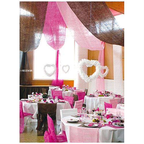tenture de salle 80cm*12m - fuchsia