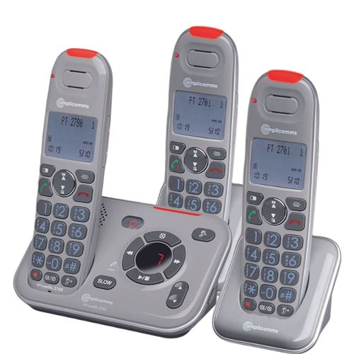 Pack Téléphone Amplifié PowerTel 2780 TRIO Répondeur Amplicomms