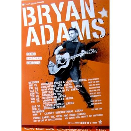 Bryan Adams - 51x76 cm - AFFICHE / POSTER État correct - N/A reconditionné disponible sur Fnac